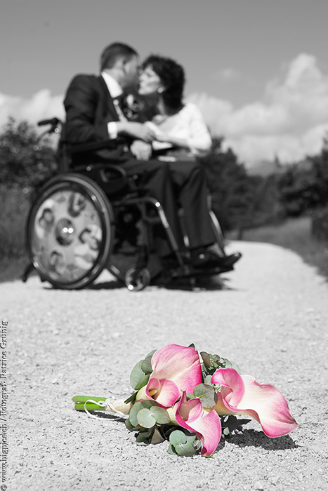 Hochzeit mit Rollstuhl
