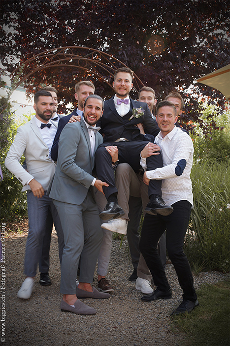 Hochzeits Gruppen Foto