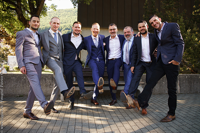 Männer Gruppenfoto Hochzeit