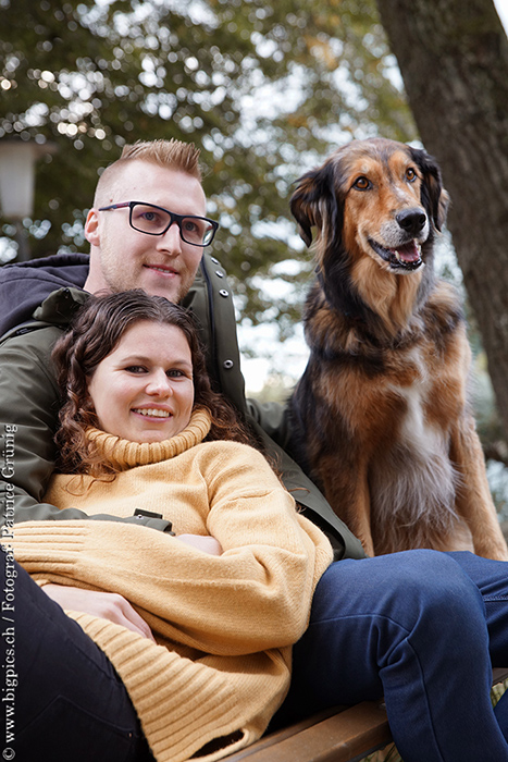 Paarfoto mit Hund